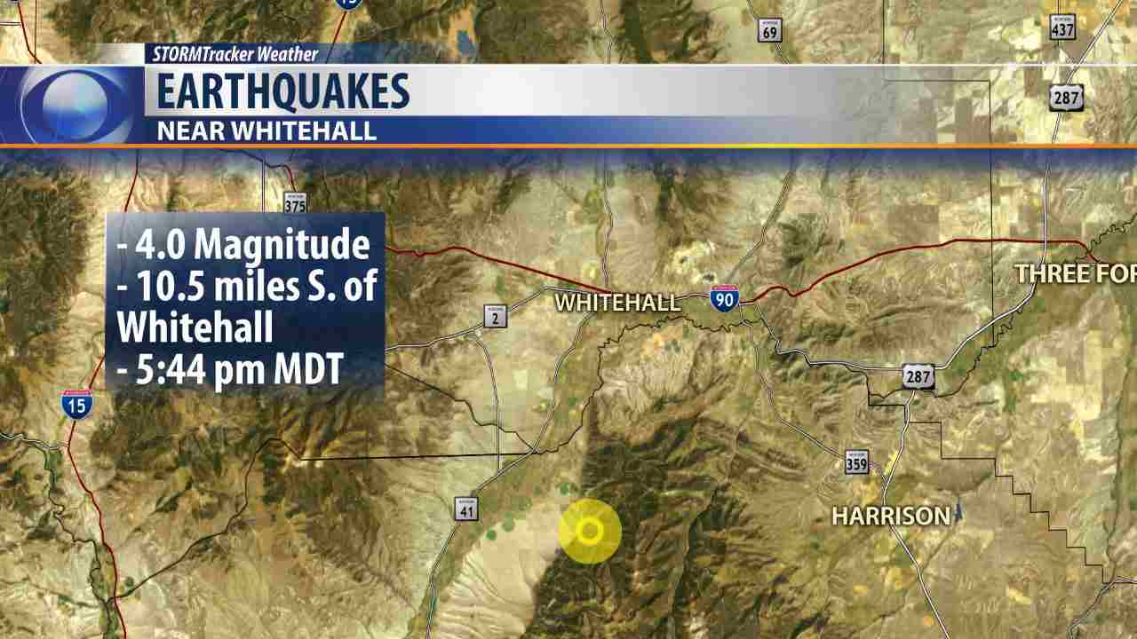 earthquake montana whitehall, earthquake montana september 2016, earthquake montana september 3 2016