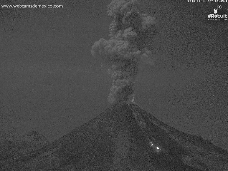 Colima volcano eruption on December 10, 2016, colima, volcano updates, volcanic eruption news, Colima volcano eruption on December 10, 2016