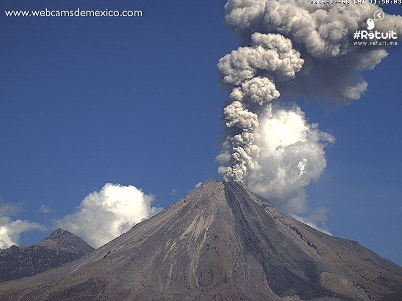 colima, colima volcano, colima volcano eruption, colima volcano eruption december 2016, colima volcano eruption video