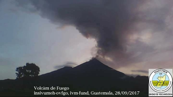 fuego eruption guatemala, Fuego volcano eruption on September 28 2017 in Guatemala pictures, Fuego volcano eruption on September 28 2017 in Guatemala video 