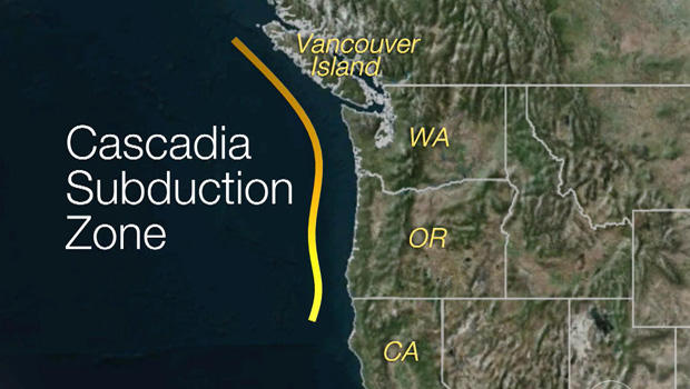 Cascadia Subduction Zone, Cascadia Subduction Zone map, Cascadia Subduction Zone plates