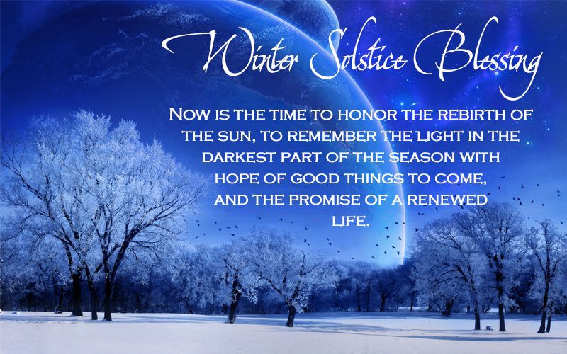 Winter solstice is today and is a cause for celebration since ancient
