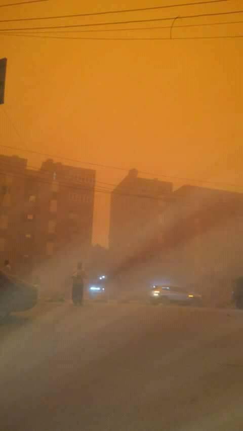 egypt sandstorm, egypt sandstorm pictures, egypt sandstorm video, orange sky egypt sandstorm