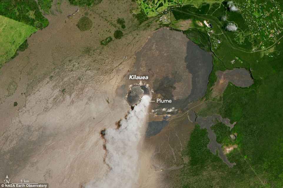 kilauea volcano explosion overlook crater may 17 2018