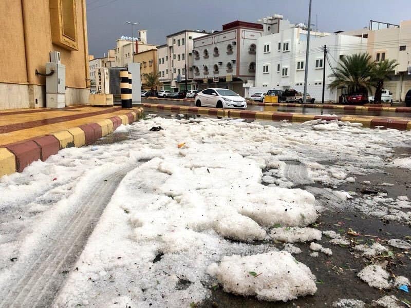 Severe hailstorm in Saudi Arabia, Severe hailstorm in Saudi Arabia video, Severe hailstorm in Saudi Arabia pictures, Severe hailstorm in Saudi Arabia august 2018