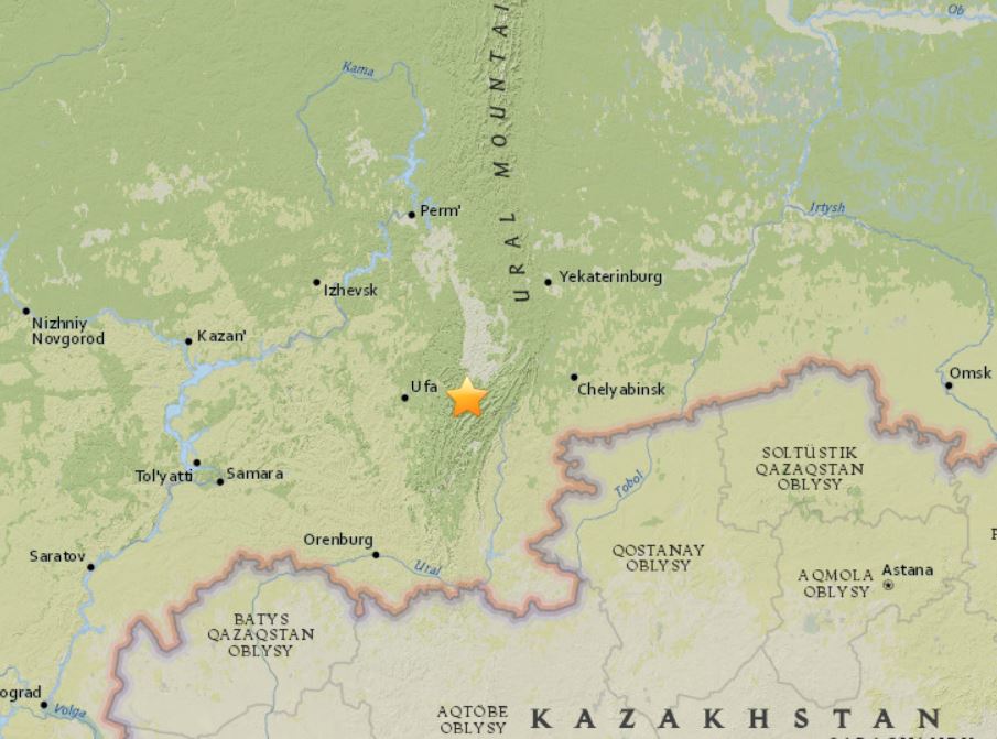 earthquake chelyabinsk ural september 4 2018, earthquake chelyabinsk ural september 4 2018 map, rare earthquake chelyabinsk ural september 4 2018