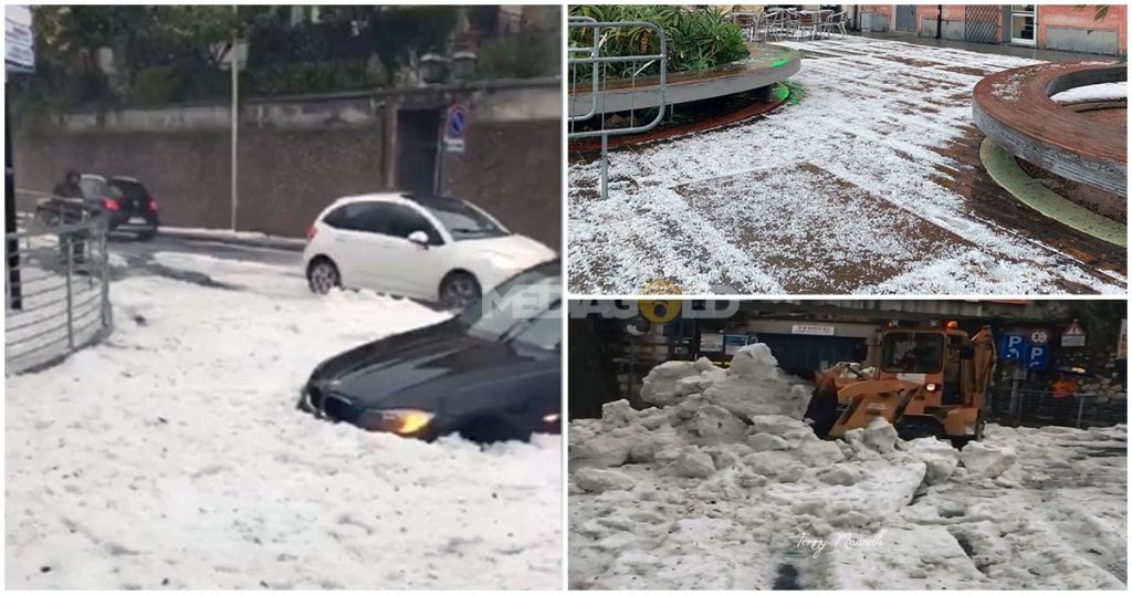 Strong hail storm Alassio Italy, Strong hail storm Alassio Italy video, Strong hail storm Alassio Italy pictures