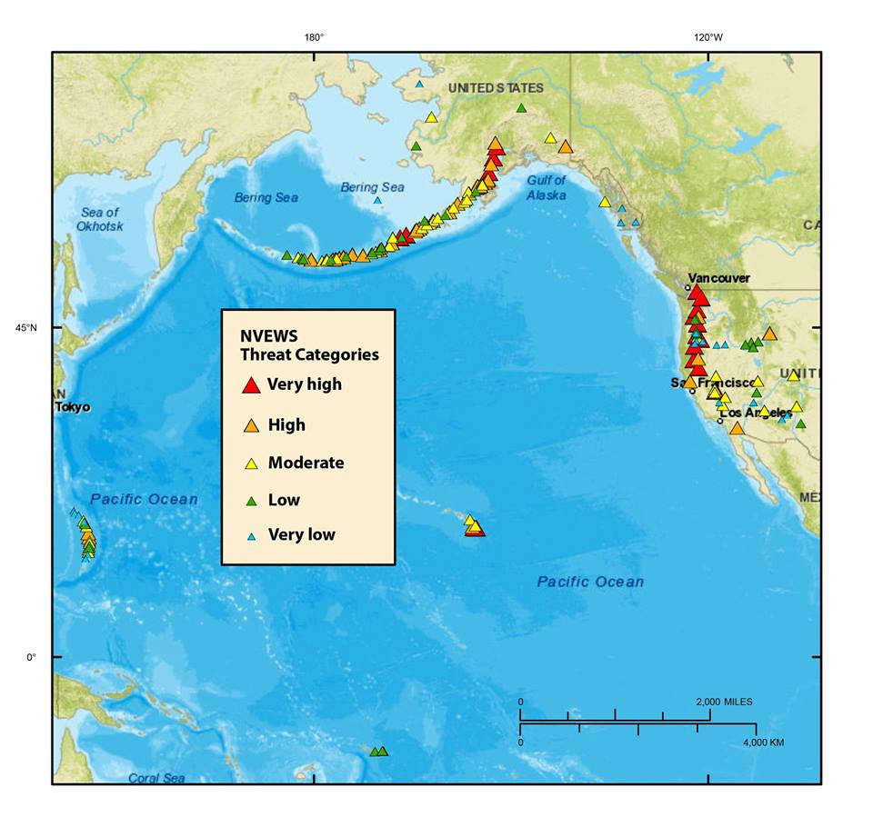 volcanoes in the US map, us volcanoes, most dangerous volcanoes usa, most dangerous volcanic eruption usa, us volcanic eruption