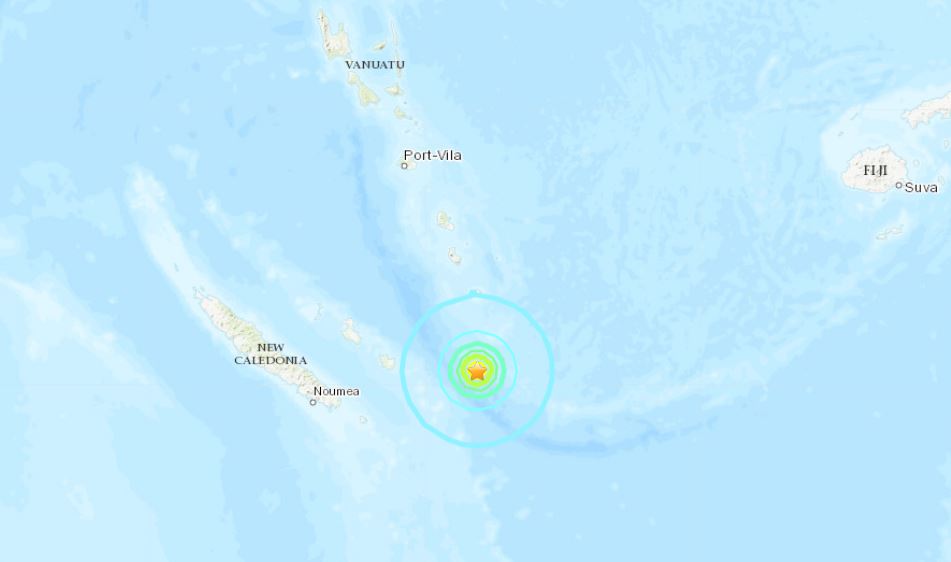 M6.3 earthquake off New Caledonia on May 19 2019, M6.3 earthquake off New Caledonia on May 19 2019 map