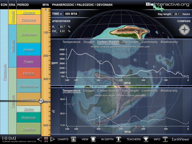 the earth viewer app from the howard Hughes medical institute