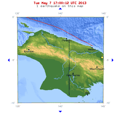 papua indonesia 7.1 magnitude earthquake april 2013
