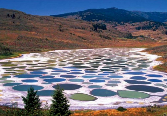 spotted lake, spotted lake british colombia, spotted lake BC Canada, mysteirous lake canada, spotted lake BC,mysterious spotted lake BC, mysterious lake BC, spotted lake canada changes colore, lake changing color, spotted lake mystery