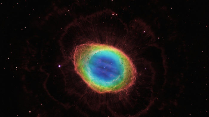 the eye of sauron in the ring nebula by hubble telescope, eye of sauron ring nebula, nebula, ring nebula, eye of sauron, new photo from hubble telescope: eye of sauron, ring nebula picture, New Hubble images of the Ring Nebula reveal the Eye of Sauron, massive cloud of gas around a dying star,  sturcture of the ring nebula, ring nebula's structure, nasa ring nebula, nasa photo ring nebula, nasa photo eye of Sauron