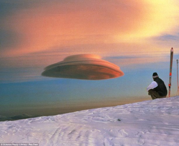 lenticular clouds: ufo and alien clouds