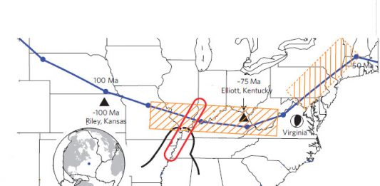 Scientists Discover Hotspot Track Cross-Cutting the New Madrid Seismic Zone, hotspot new madrid seismic zone, hotspot across new madrid