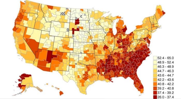  Map of American dream, map of inequality in usa, map where american dream is dead and buried, dead american dream, Is America the “Land of Opportunity”?, regional segregation, equality of opportunity, Map of American dream, Segregation, American Dream, Economic Mobility, Income Inequality, American Dream Dead, Income Mobility, Urban Progress , Business News