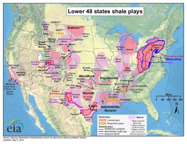 US fracking map, fracking map, hydraulic fracturing map, map Map of fracking in the USA, United States Shale gas plays, map of US shale gas plays, us fracking map 