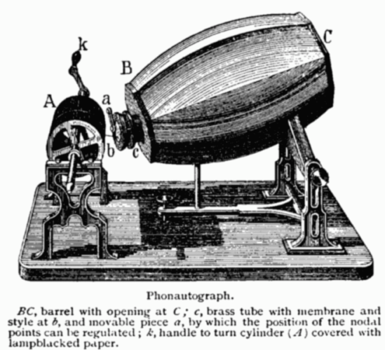 first recording of human voice, The first human voice recording was made on such a phonautograph in 1860, The first human voice recording was made on such a phonautograph in 1860 video