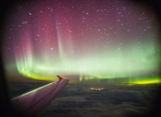 Northern lights, These amazing northern lights were taken during BA flight over UK - March 2 2014. Photo: PA, aurora borealis, Northern lights from plane photo 2014, aurora borealis from plane photo 2014, Northern lights image from plane march 2014, aurora borealis image from plane march 2014, Northern lights during BA flight over UK - March 2 2014, Amazing Northern Lights Image Captured From a Plane Over UK - March 2 2014