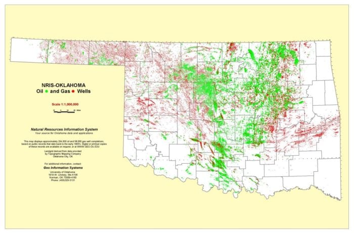 loud booms and rumblings oklahoma march 2014, oil and gas wells in Oklahoma, map of oil and gas wells in Oklahoma, oil and gas wells in Oklahoma map, map of fracking sites in Oklahoma, fracking sites in Oklahoma, fracking oklahoma map, fracking oklahoma, loud booms oklahomam march 2014, frackquake in Oklahoma march 2014, This map shows the oil and gas wells in Oklahoma