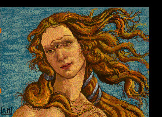 Andy Warhol's Venus with three eyes discovered on an Amiga disk. Photo: Andy Warhol museum, new andy warhol art, amiga andy warhol, andy warhol amiga disk, amazing art discovery: andy warhol art found on amiga disk, amazing art discovery: andy warhol amiga discovery, andy warhol new art treasure, art treasure: andy warhol amiga experiments, Andy Warhol venus with three eyes, Andy Warhol's Amiga Experiments