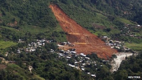 landslide in Mexico, the village of La Pintada was engulfed by a huge landslide in september 2013. Photo: Reuters, la Pintada landslide, killer landslide in Mexico, 