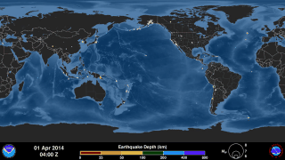 Animation shows all the earthquakes since start of 2014, record monthe for large earthquake april 2014, april 2014 is record month for large earthquake, which year and month had the most massive earthquake in the world, massive earthquake record in April 2014, April 2014 is record number of massive earthquake around the world, major earthquake record month, april 2014: major earthquake record, major earthquake record numbers in April 2014, In April 2014, there was an increased number of major earthquake around the world. Gif: NOAA Video, The month that shook the world: Incredible time-lapse reveals planet as it was rocked by record-breaking earthquakes in April, 