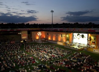 Berlin’s Alten Forsterei stadium has been transformed into a giant living room for Brazil 2014, Alten Foersterei Stadium