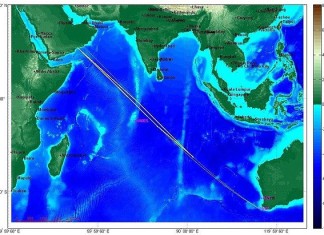 Where is MH370: MH370 impact noise recorded?, strange sounds linked to MH 370 crash, dis MH 370 crashed: low-frequency noise detected near australia by scientists could be impact noise, MN370 impact noise recorded?, Experts examining strange sound for MH370 link, Strange underwater sound recorded off australian coast coul be related to MH 370 plane, Strange underwater sound recorded off australian coast coul be related to MH 370 plane. Photo shows This map shows the estimated uncertainty region (yellow box) for the source of the signals. Magenta points and text show the locations of the various recording stations, Was ‘dull oomph’ detected 5,000km off Perth coast MH370 hitting the water?, Australian scientists say they have captured a ‘high impact’ noise that could be the doomed airliner, Researchers from Curtin University recorded underwater sounds the same day MH370 lost contact, The Malaysia Airlines plane went missing on March 8, The 'dull oomph' could have been the sound of the plane hitting water, The noise would place the plane 5,000km off Cape Leeuwin WA, Curtin's Dr Alec Duncan said information should be 'reassuring' to families, A team of Australian researchers looking into the disappearance of Malaysia Airlines Flight 370 released data on Wednesday about an unusual underwater sound recorded around the time the plane vanished