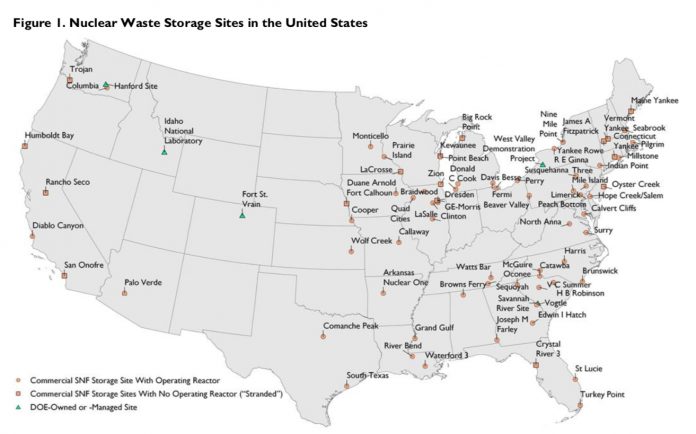 Where are the nuclear waste storage sites in the US? Here's a map ...