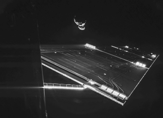Space selfie, rosetta selfie, rosetta selfie at comet, rosetta selfie comet, Space selfie? Here you go: Rosetta mission selfie at comet 67P/C-G, taken on 7 September. Credit: ESA/Rosetta/Philae/CIVA