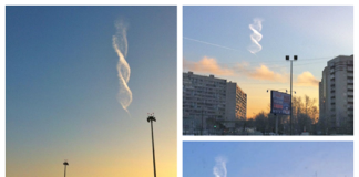 DNA cloud over Moskow on December 24, 2012, helix cloud moscow russia, helix cloud, dna cloud, strange clouds, strange clouds:helix cloud moscow russia