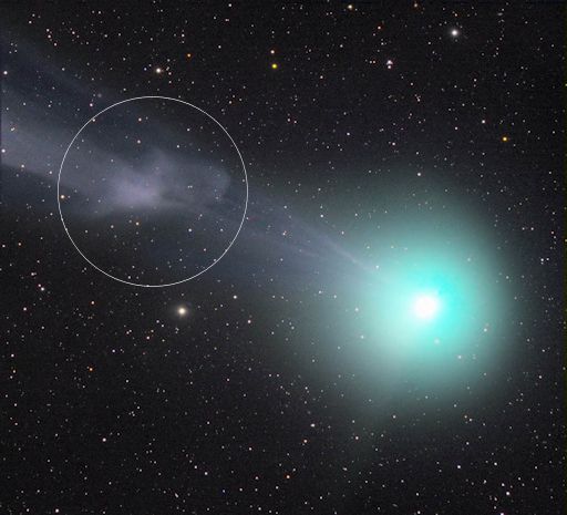 Magnetic Storm On Comet Lovejoy Comet C2014 Q2