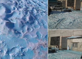 Blue snow russia, mysterious Blue snow russia, mystery Blue snow russia, blue snow chelyabinsk, mystery blue snow chelyabinsk, blue snow russia photo, Mystery blue snow covers Chelyabinsk, Russia and baffles residents and officials in February 2015