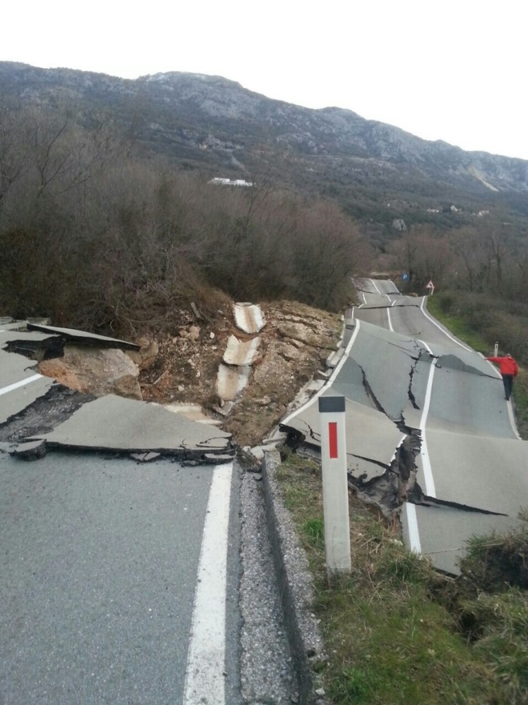 landslide Montenegro Markovici, landslide markovici 2015, landslide Montenegro Markovici