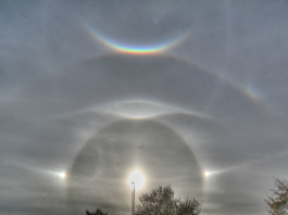 ice halos hurricane sandy, AMAZING ICE HALO display, Hurricane Sandy creates rare ice halos, Rare Photo of Ice Halos Captured in the Wake of Hurricane Sandy, AMAZING ICE HALO photo, rare Ice Halos in the sky from Hurricane Sandy