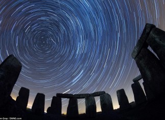 Perseid meteor shower, perseids, perseids picture, perseid meteor shower photo, A composite photograph made from several long exposures of the Perseid meteor shower reaching its peak at the megalithic circle at Stonehenge in Salisbury Plain
