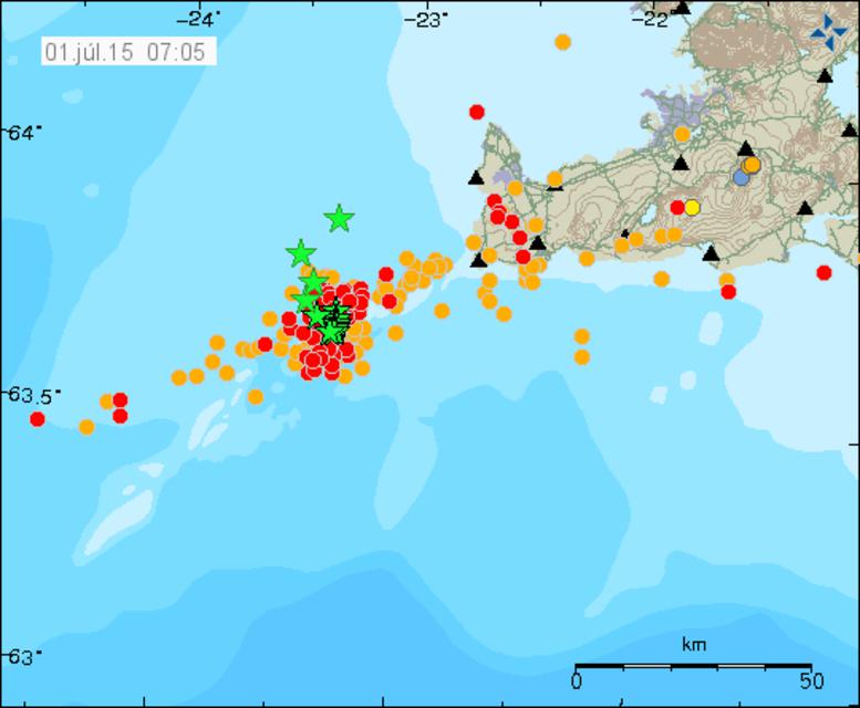 earthquake swarm iceland july 2015, iceland earthquake swarm july 2015, 200 quakes rattle southern iceland july 2015, sign of new underwater explosion: 200 earthquakes recorded in iceland, earthquake swarm iceland july 2015