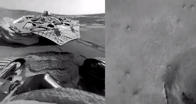 sound of mars, mars sound, first sound of mars record, sound of mass video, first recording of sound of mars, first sounds of mars recorded, The first alien sounds of Mars are so freaky, This video tracks the entire trip of the Mars Opportunity Rover on the red planet including a creepy sound!