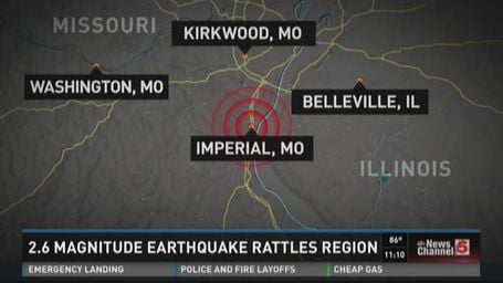 recent earthquakes missouri