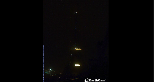 paris terror attacks pictures, paris terror attacks solidarity, paris terror attacks solidarity around the world, paris terror attacks landmarks solidarity pictures, terror attack paris november 2015, lights of solidarity paris terror attacks, The lights of the Eiffel Tower are off following the terror attacks., Paris terror attacks: World landmarks light up in show of unity with France following deadly atrocities