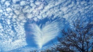 Heart-shaped fallstreak hole in the sky of Houston, Texas - Strange Sounds