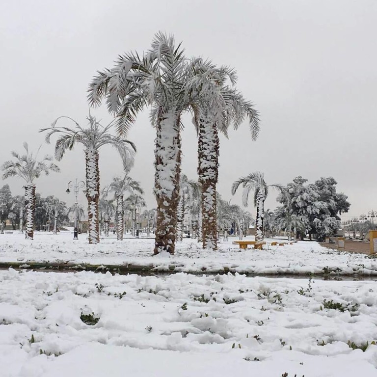 Snow in Rafha, Saudi Arabia video and pictures Strange Sounds