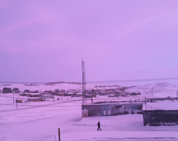 iqaluit rose sky, pink sky in iqaluit, mysterious red pink sky in nunavut, pink sky iqaluit, mysterious pink sky baffle residents of iqaluit nunavut february 2016, iqaluit rose sky pictures, pink sky nunavut pictures