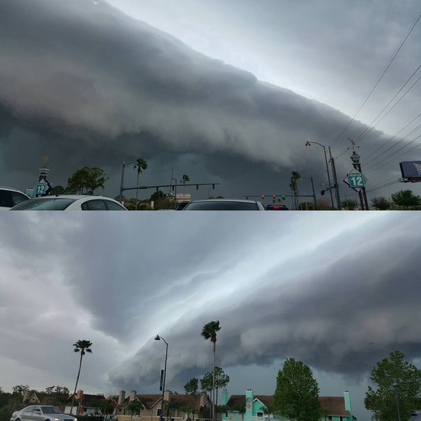 florida shelf cloud, florida storm march 25 2016, florida shelf cloud march 25 2016 picture