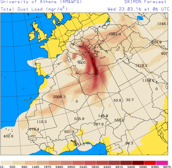 red rain sahara dust europe, sahara sand europe, sahara sand engulfs europe, sahara sand expeted to trigger red rain in europe, europe red rain sahara dust italy