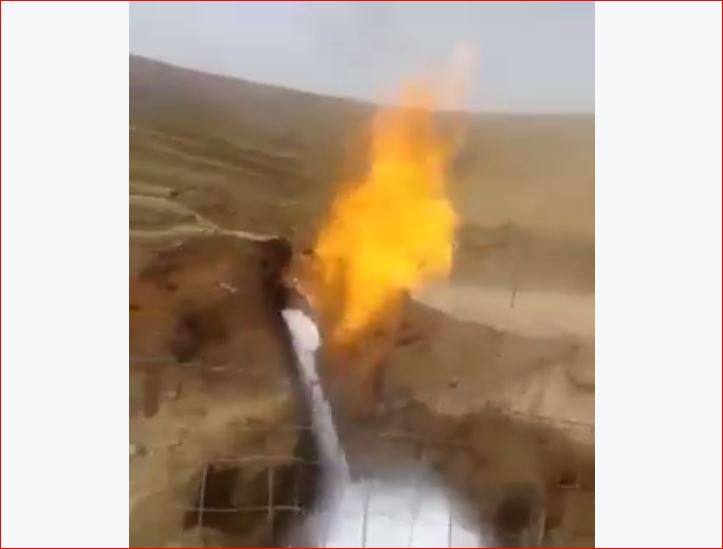 fire water afghanistan, fire shoots out from flowing water, water on fire afghanistan, desert burning water, spring water on fire afghanistan, water on fire video, water on fire in afghanistan desert video, water fire desert afghanistan video