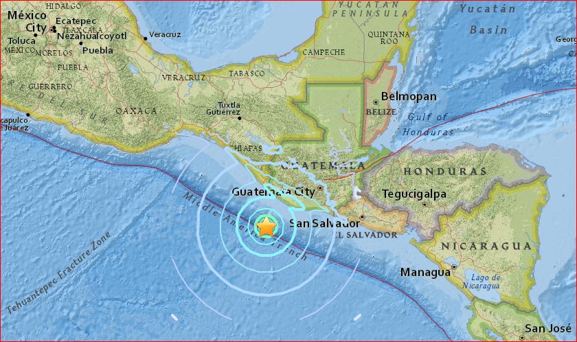 guatemala earthquake april 15 2016, guatemala earthquake april 15 2016 map, guatemala m6.1 earthquake april 15 2016