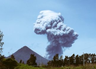 Santiaguito Volcano eruption may 19 2016, Santiaguito Volcano eruption may 19 2016 photo, Santiaguito Volcano eruption may 19 2016 video, Reportan fuerte explosión del Volcán Santiaguito