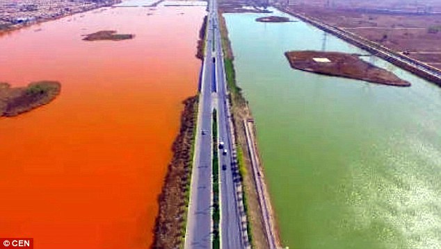 blood red river china, chinese river turns blood red, blood red water river china, chinese river red water, river blood red water, blood red water may 2016, blood red river china video may 2016